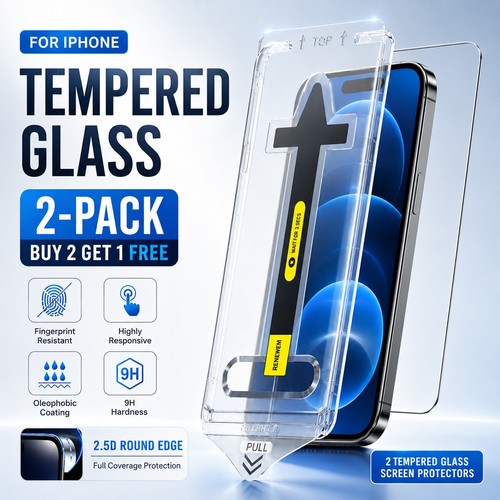 Pack tempered glass - 2, 9h