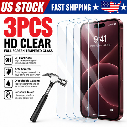 Tempered glass screen - 3x,