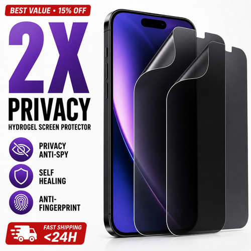 Privacy hydrogel screen - 2x,