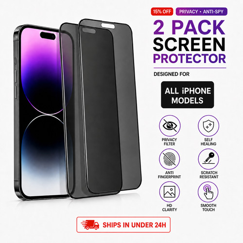 Privacy hydrogel screen - 2x,